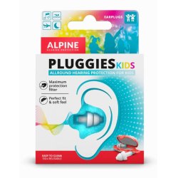 Alpine Pluggies Kids Ear Plugs for Small Ear Canals Noise Cancelling Earplugs for Kids Age 5-12 Multifunctional Hearing