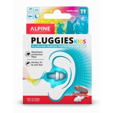 Alpine Pluggies Kids Reusable ear plug Blue, White 2 pc(s)