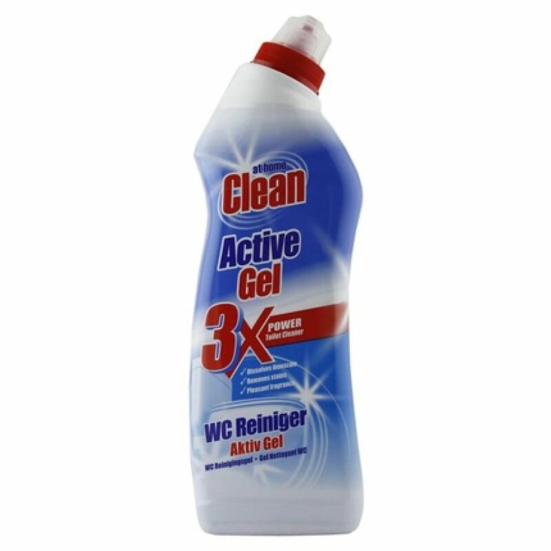 At Home Toilet Cleaner Active Gel Ocean 0.75L Bath All Purpose Decalcifier