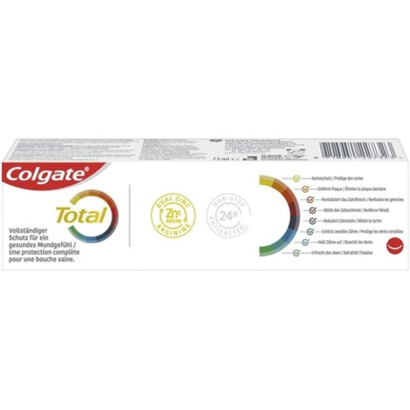 Colgate Total Plus Healthy Freshness Toothpaste 75ml - Mint Flavored Cavity and Plaque Protection