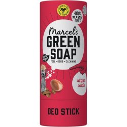 Marcel's Green Soap Deodorant Stick Argan & Oudh Antitransparant without Aluminum or Alcohol 40g