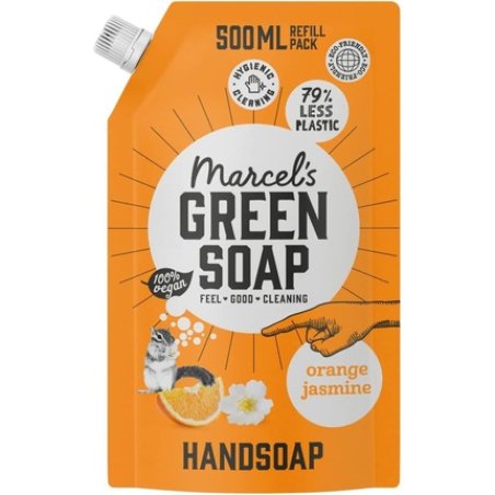 Marcel's Green Soap Hand Soap Refill Orange & Jasmine 500ml