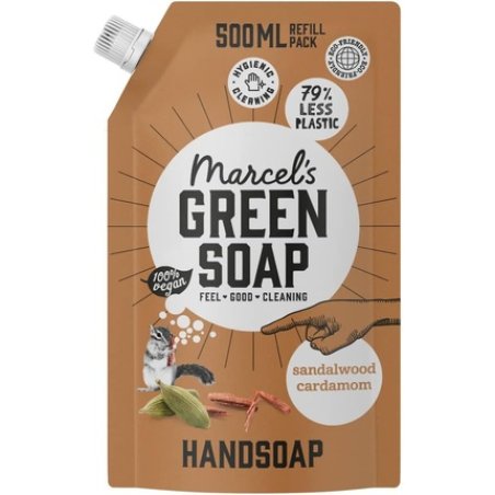 Marcel's Green Soap Hand Soap Refill Sandalwood & Cardamom 500ml