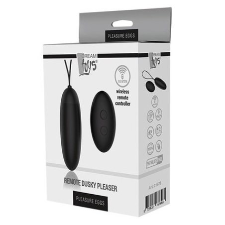 Dream Toys Remote Dusky Pleaser Vibrating Egg Black