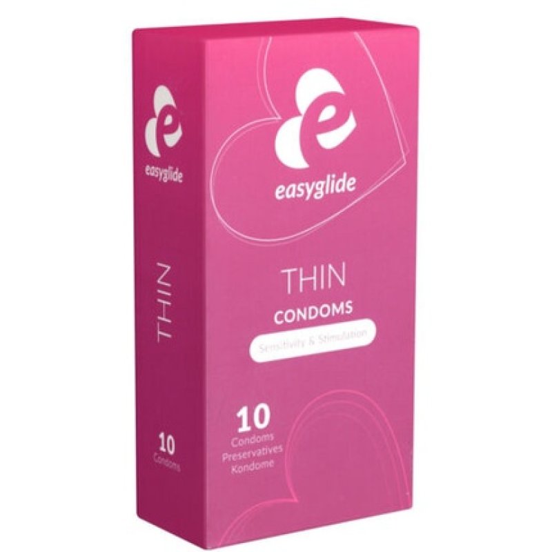 EasyGlide THIN 10 Thin Condoms - Pack of 10