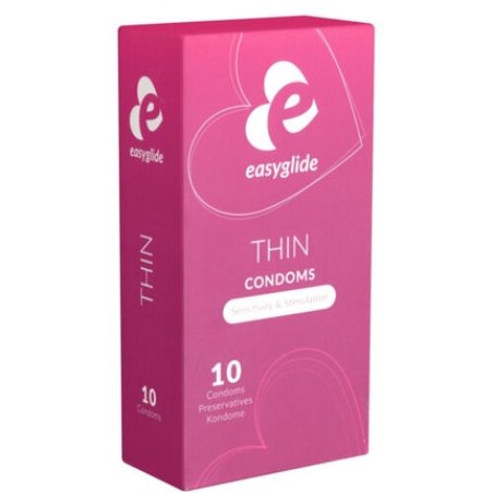 EasyGlide THIN 10 Thin Condoms - Pack of 10