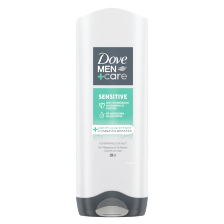 Dove Men Care 3-in-1 Sensitive Shower Gel for Body, Face, and Hair for Sensitive and Dry Skin 250ml