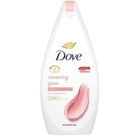 Dove Renewing Glow Pink Clay Shower Gel 450ml