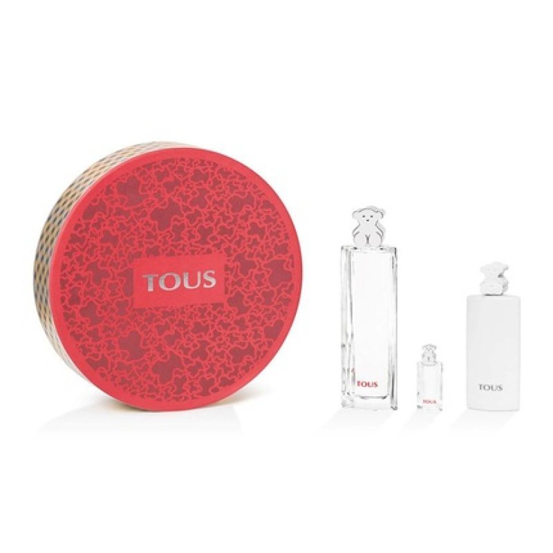 Tous Eau De Toilette Set 90ml Vaporizer Miniature 4.5ml Perfumed Body Lotion 100ml