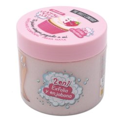 The Fruit Company Strawberry and NATA Exfoliating 400ml - 2-in-1 Exfoliating and Soap