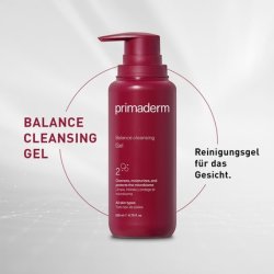 Primaderm Balance Cleansing Gel Face Cleanser Moisturizes and Protects the Microbiome for All Skin Types 200ml