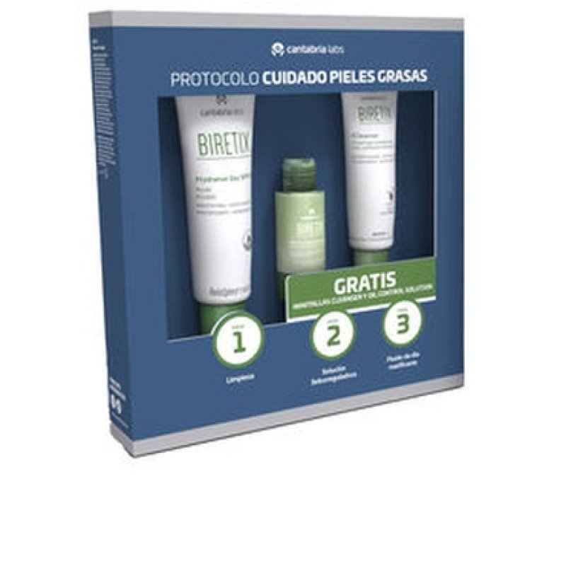 Biretix Protocol Oily Skin Care Set 3 Pieces