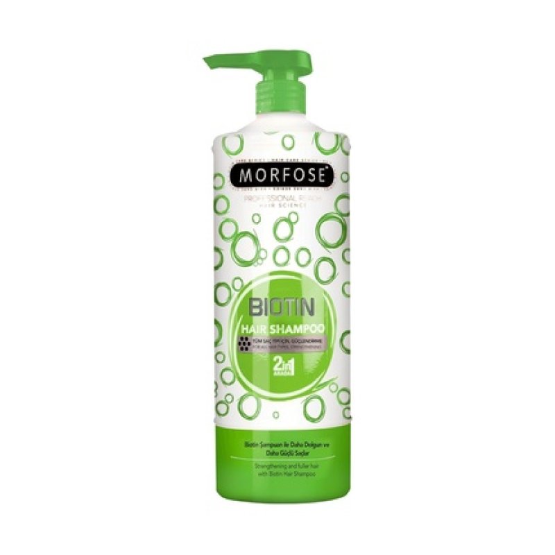Morfose 2in1 Biotin Hair Shampoo 500ml - Strengthening, Silky Soft, Nourishing
