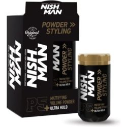 NISHMAN Hair Volume Powder 20g Light Control Natural Matte Look Hair Styling Powder Men Texturising Volumising Hair