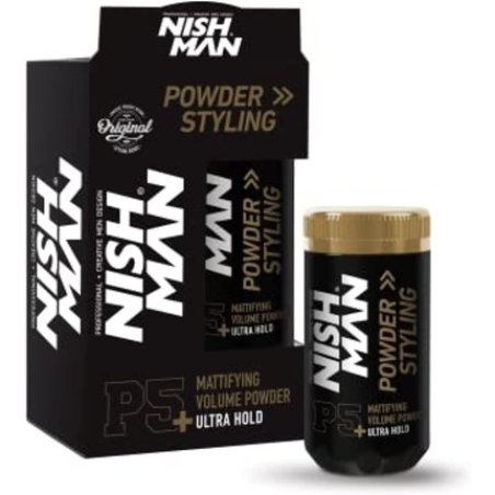 NISHMAN Hair Volume Powder 20g Light Control Natural Matte Look Hair Styling Powder Men Texturising Volumising Hair