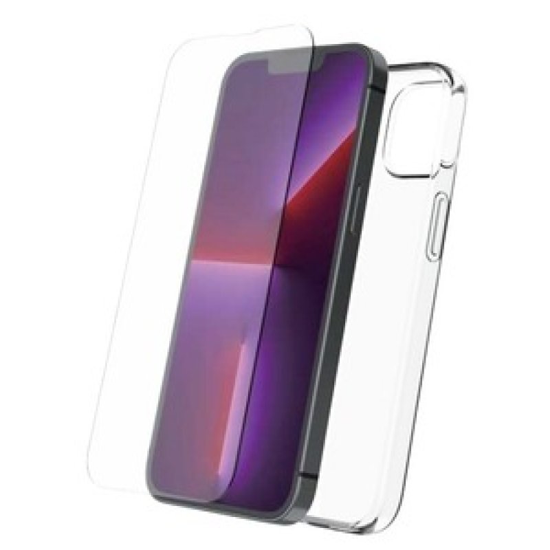 MYWAY STARTER PACK COQUE SOUPLE + VERRE TREMPE IPHONE 14