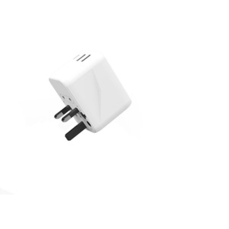 ADAPTATEUR UNIVERSEL DE VOYAGE 12W USB-C 2 USB-A
