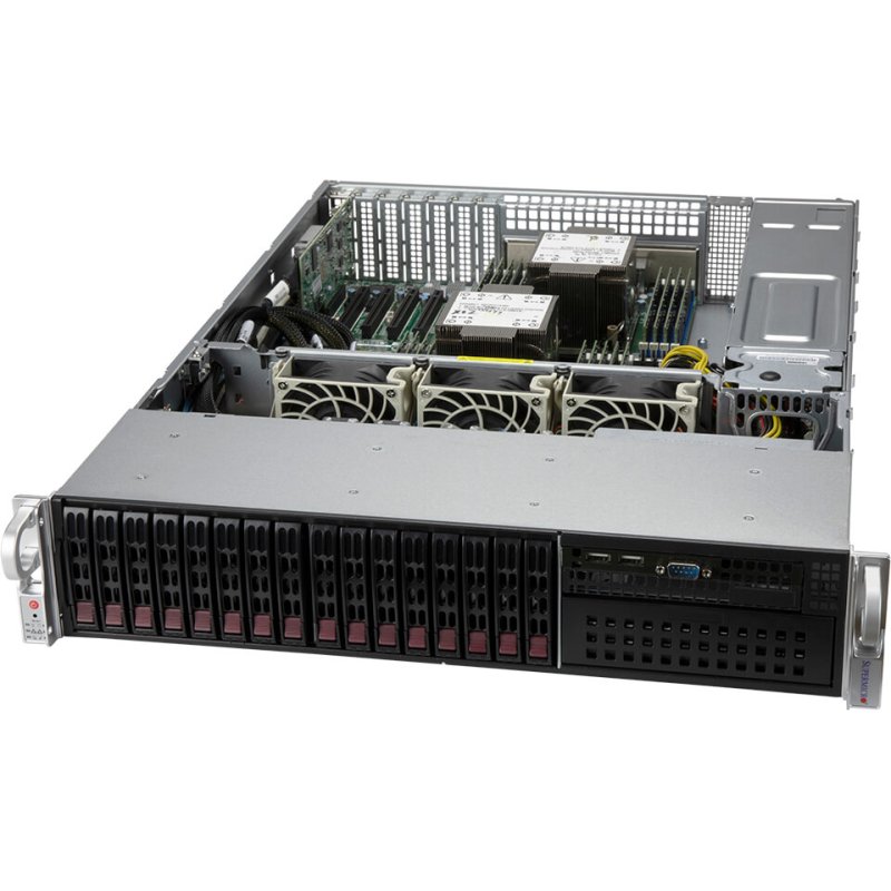 Supermicro SYS-220P-C9R serveur barebone Intel C621A LGA 4189 Rack (2 U) Noir