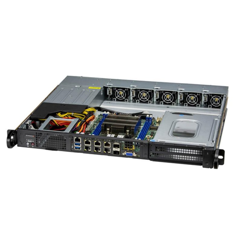 Barebone Server Supermicro 1U 2 internal fixed 2.5" SATA drive 2x800W