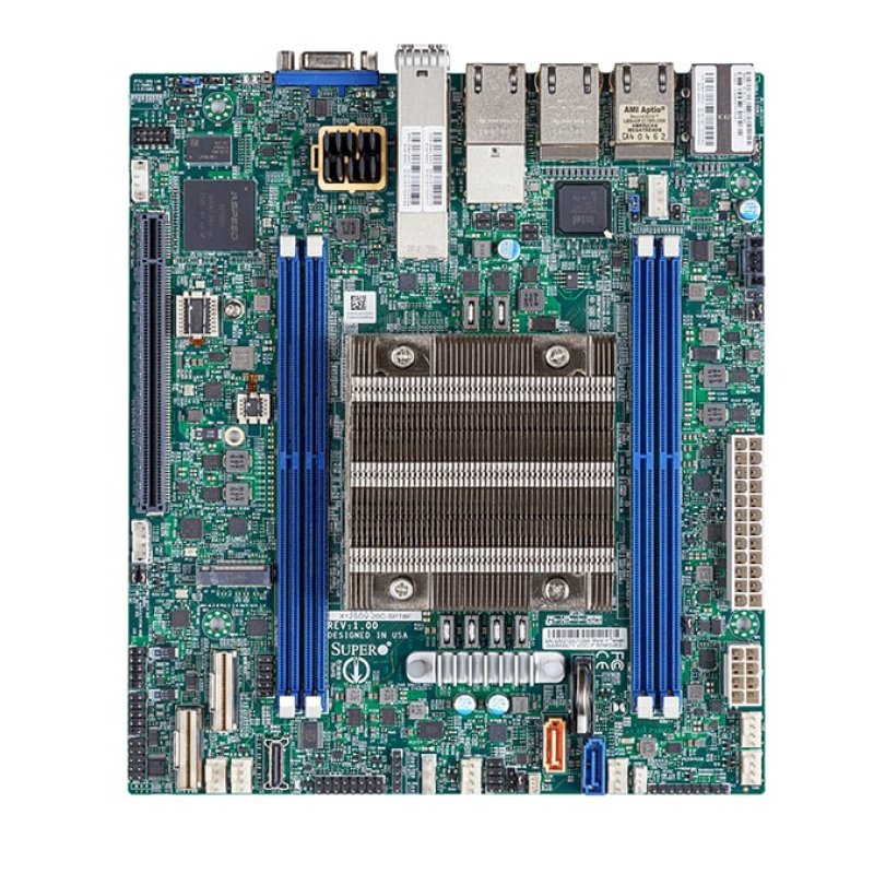 Supermicro SYS-110D-4C-FRAN8TP serveur barebone Intel SoC BGA 2579 Rack (1 U) Argent