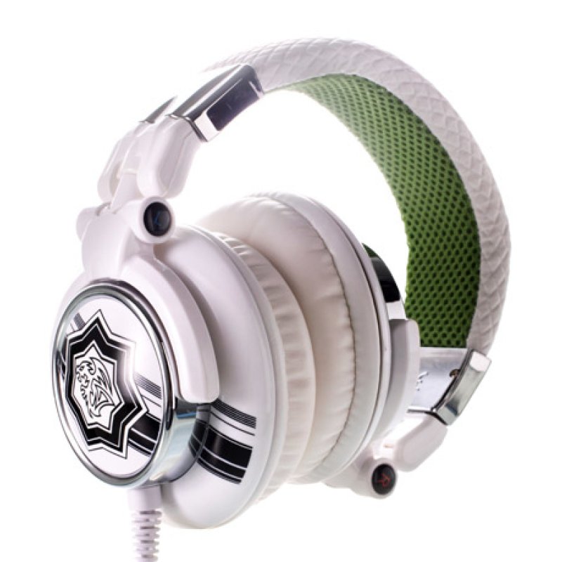 Tt eSPORTS DRACCO Écouteurs Avec fil Arceau Gaming Vert, Blanc