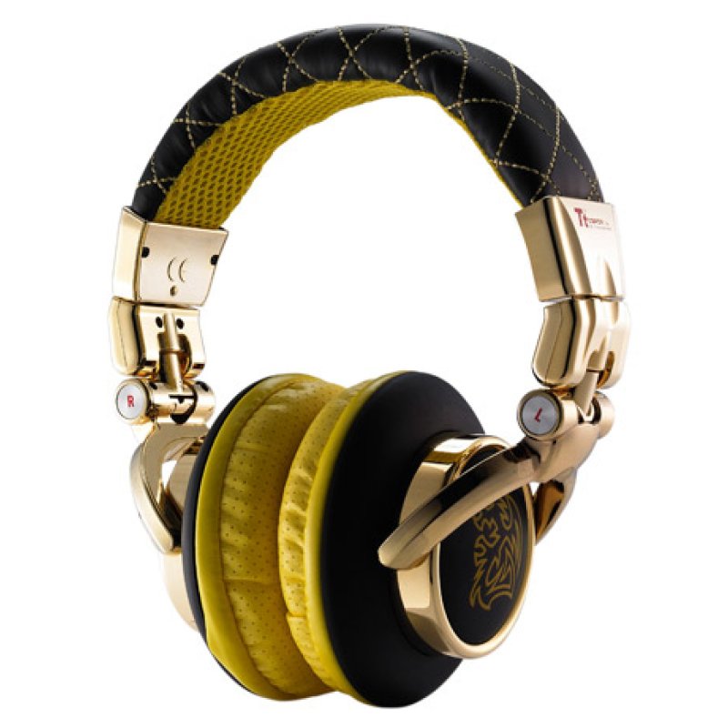 Tt eSPORTS DRACCO Signature Headphones Wired Head-band Gaming Black, Gold, Yellow