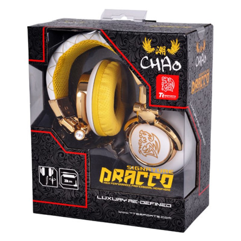 Thermaltake ***TteSPORTS/Headset/DRACCO Signature/White/3.5mm/