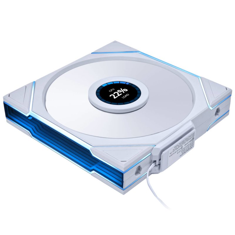 Lian Li UNI FAN TL LCD Wireless Lüfter, ARGB, PWM - 140mm, weiß