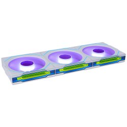 Lian Li UNI FAN SL-INF Wireless Lüfter, ARGB, PWM - 3er-Pack, mit Controller, 120mm, weiß