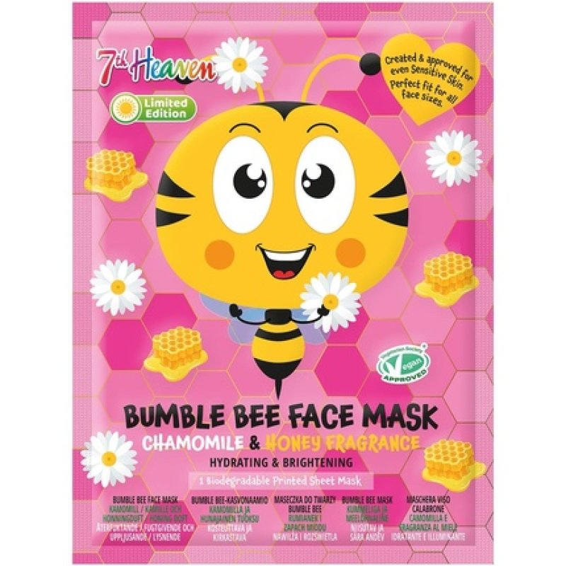 7th Heaven Bumble Bee Face Mask Limited Edition Hydrating Face Mask