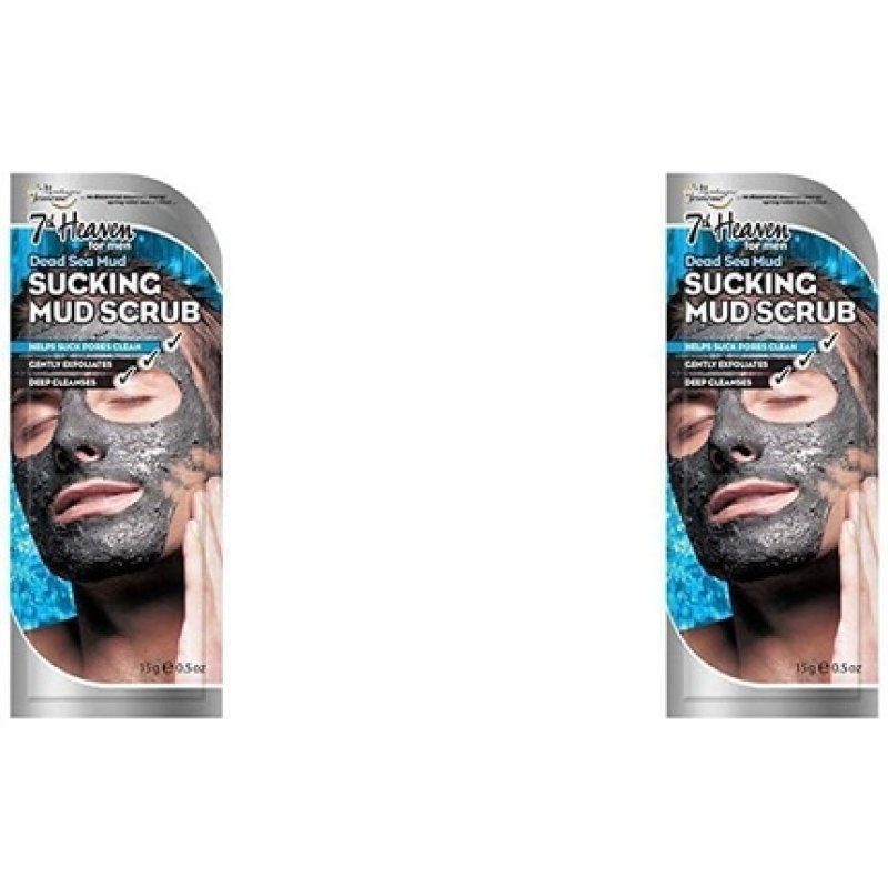 Montagne Jeunesse 7th Heaven Dead Sea Mud Sucking Mud Scrub for Men with Dead Sea Salt and Orange Oil 15g