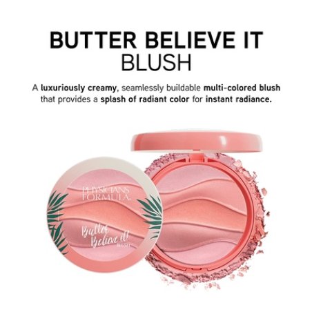 Physicians Formula Butter Believe It! Multicolored Cream Blush with Buildable Formula for Natural Looks with Murumuru
