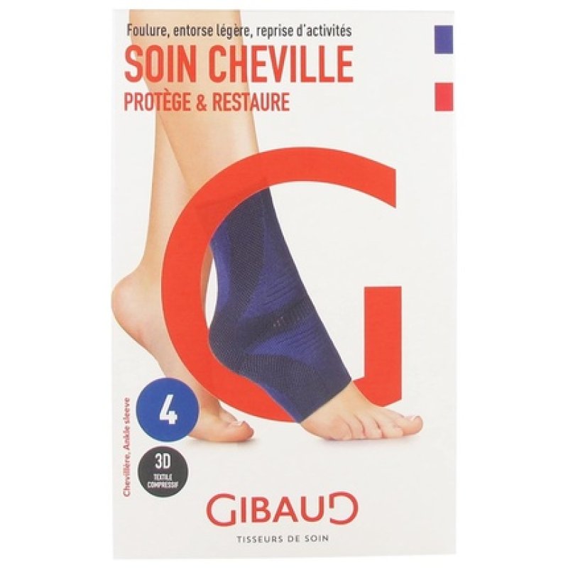 Gibaud Soin Ankle Blue Ankle Brace Size 4