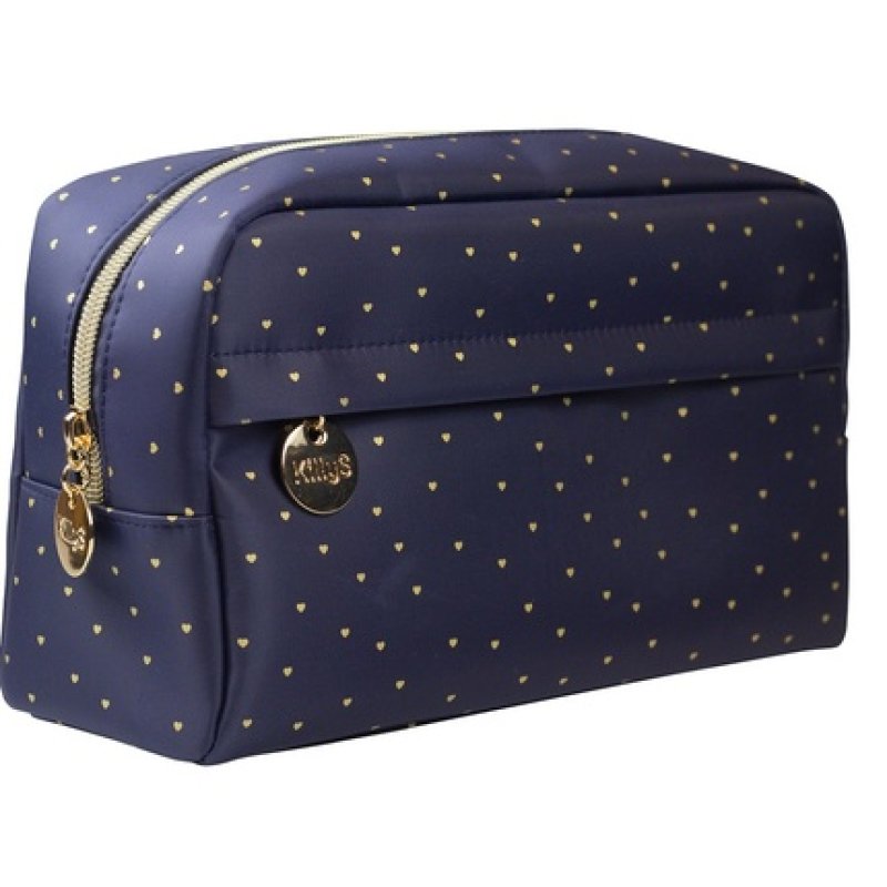 Killys Golden Heart Large Cosmetic Bag
