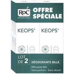 Keops Alcohol-Free Roll-On Deodorant 48h Lot of 2 x 30ml