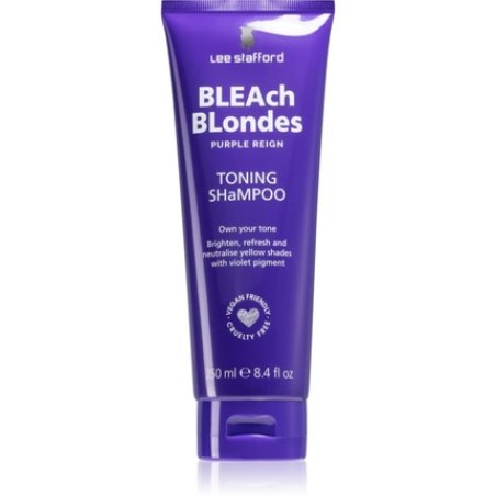 Lee Stafford Bleach Blondes Toning Shampoo - Neutralising Shampoo for Blonde Hair 250 ml