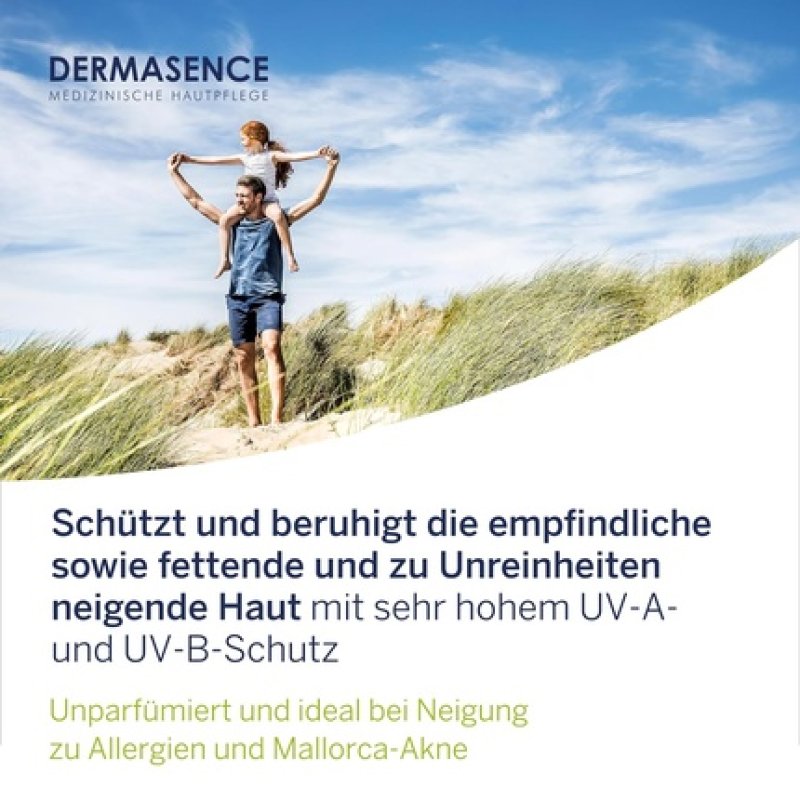 DERMASENCE Solvinea MED LSF 50 150ml High UV-A/B Protection for Sensitive, Oily, or Acne-Prone Skin - Prevents Skin