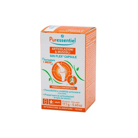 Puressentiel Articulations And Muscles Sos Flex 30 Capsules - Joint And Muscle Support