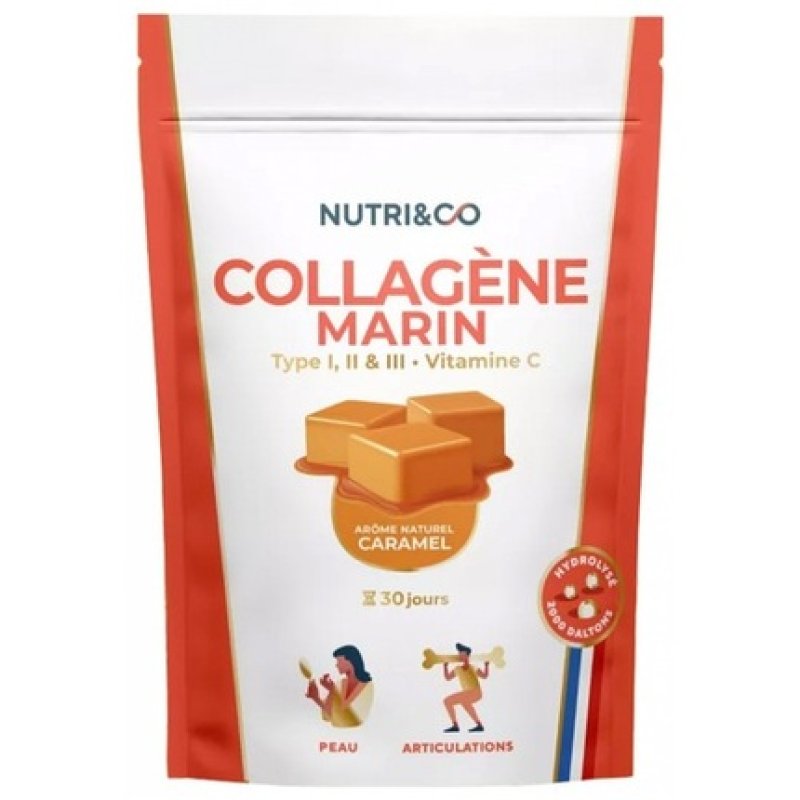 Nutri&Co Marine Collagen Type I, II, and III with Vitamin C 180g