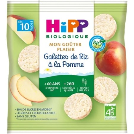 Hipp Organic Rice Cakes with Apple 10m 30g