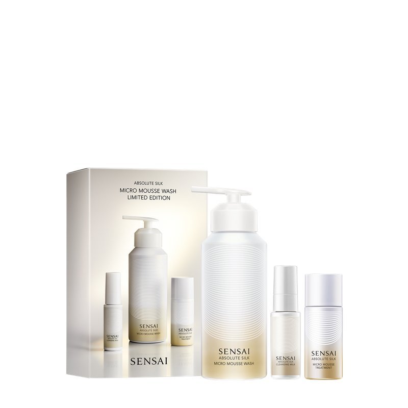 Sensai Absolute Silk Micro Mousse Wash Coffret - A Luxurious Facial Cleanser