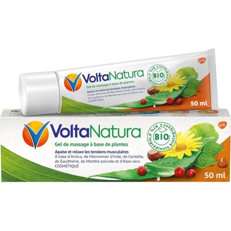 Voltanatura Organic Herbal Massage Gel Soothes and Relaxes Muscle Tension