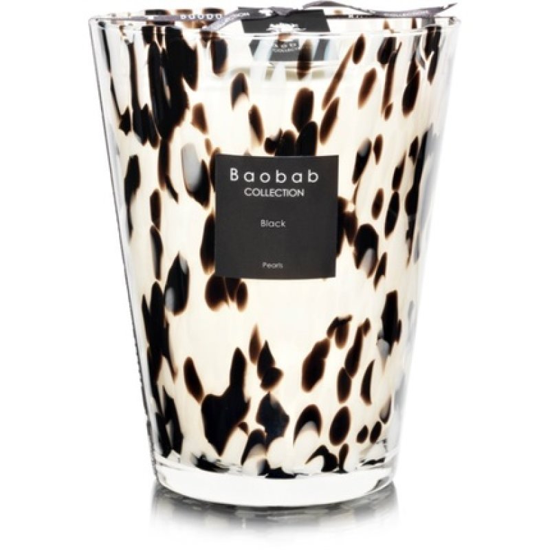 Baobab Pearls Black 24 cm scented candle