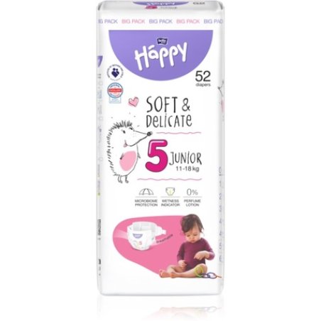 HAPPY JUNIOR Diapers 11-18 KG NR552 BUC