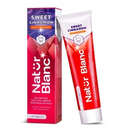 Sylveco Natur Blanc Remineralizing Toothpaste Sweet Cinnamon, 100 Ml