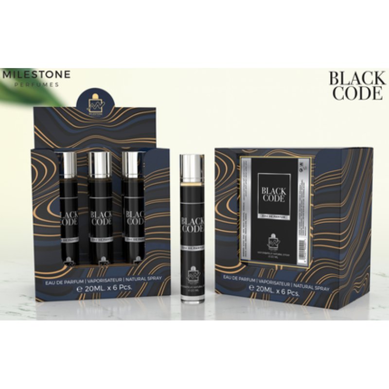 Milestone Black Code Eau De Parfum 20ml