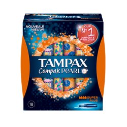 TAMPAX Compak Pearl Super Plus Tampon 18 pièce(s)