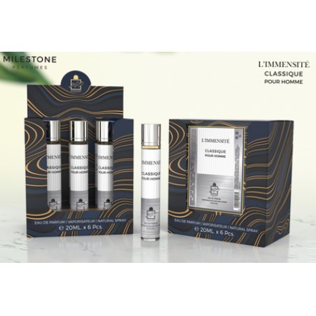 Milestone L'Immensite Classique Pour Homme Eau De Parfum 20ml