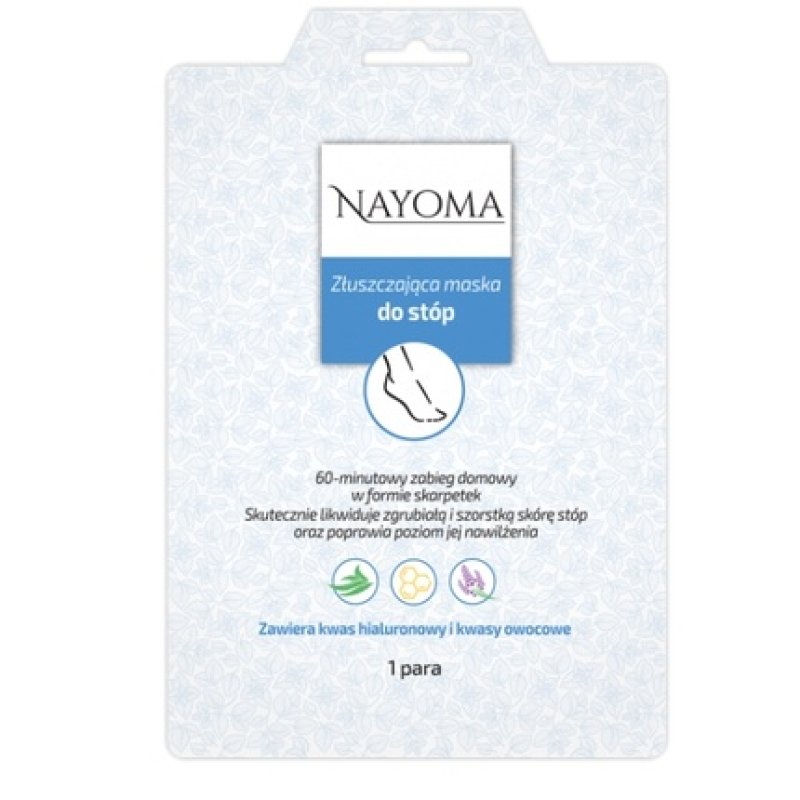 Nayoma Revitalizing Foot Peel Mask - Deep Exfoliation And Nourishment, 1 Pair