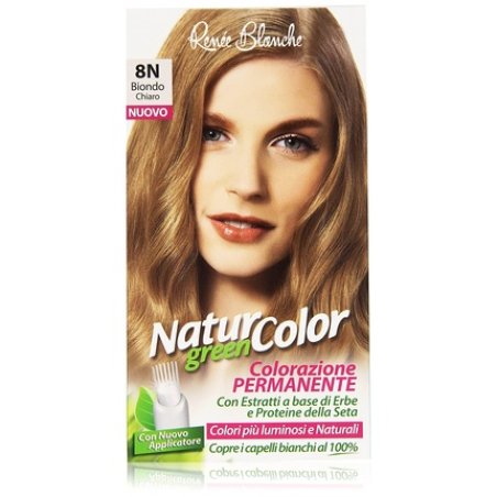 Permanent Natural Color Green 8N Flaxen Blonde Hair Dye